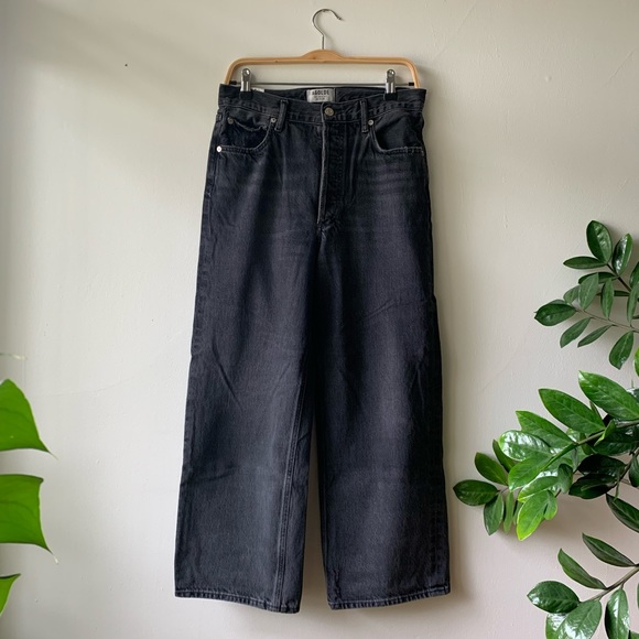 AGOLDE Ren High Waist Crop Wide Leg Jeans - Picture 10 of 13